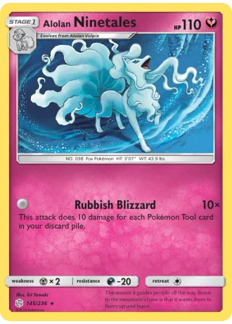Alolan Ninetales #145/236 — Cosmic Eclipse