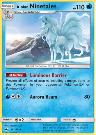 Alolan Ninetales #28 — Burning Shadows