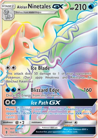 Alolan Ninetales GX #150 — Guardians Rising