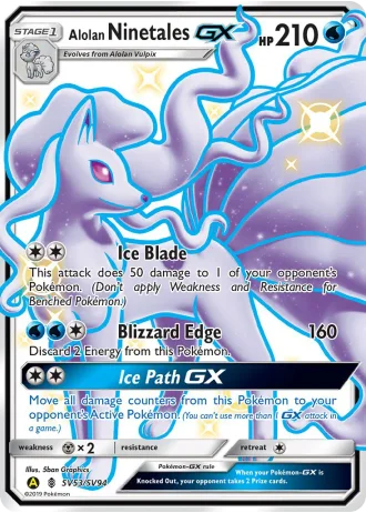 Alolan Ninetales GX SV53/94 — Shiny Vault (Hidden Fates)
