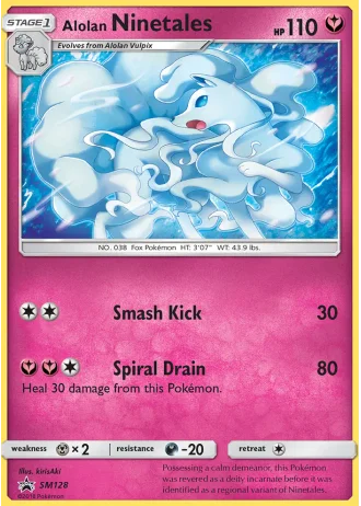 Alolan Ninetales SM128 — Sun & Moon Promos