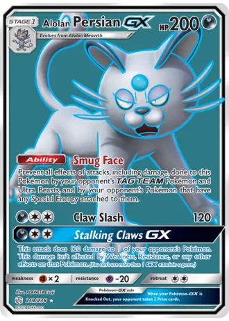 Alolan Persian GX #219/236 — Cosmic Eclipse