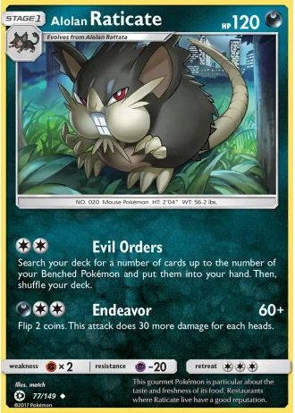 Alolan Raticate #77 — Sun & Moon