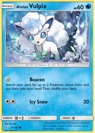 Alolan Vulpix #21 — Guardians Rising