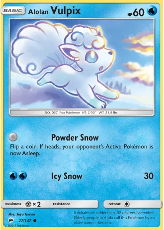 Alolan Vulpix #27 — Burning Shadows