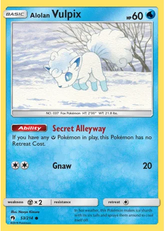 Alolan Vulpix #53 — Lost Thunder