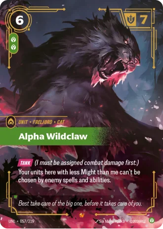 Alpha Wildclaw #057/219 — Unleashed