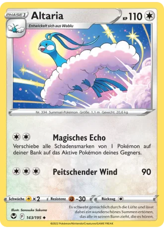 Altaria #143/195 — Silberne Sturmwinde
