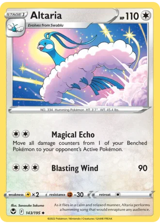 Altaria #143/195 — Silver Tempest