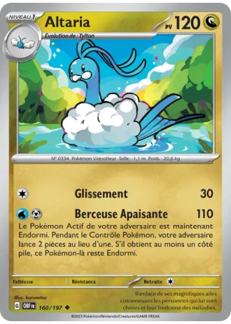 Altaria #160/197 — Flammes Obsidiennes