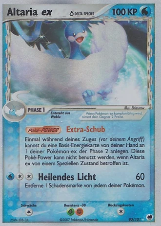Altaria ex #90/101 — EX Dragon Frontiers