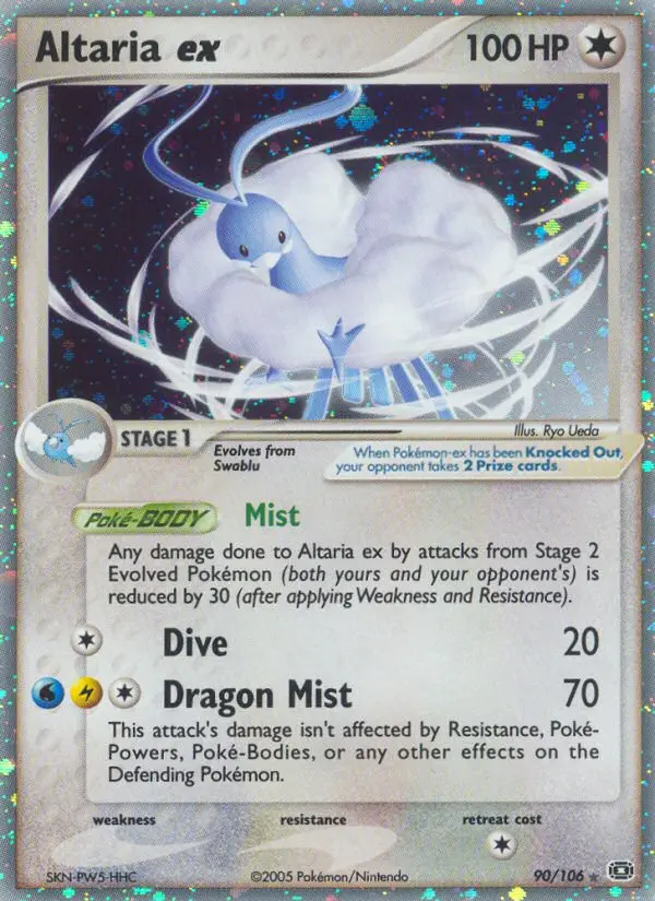 Altaria ex #90 — EX Smeraldo