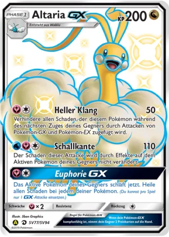 Altaria GX SV77/94 — Schillernde Schatzkammer (Verborgenes Schicksal)
