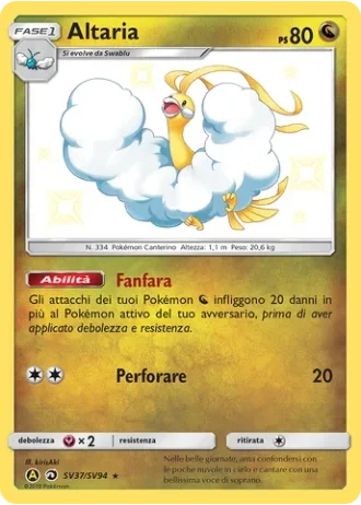 Altaria SV37/94 — Tesoro Cromatico (Destino Sfuggente)