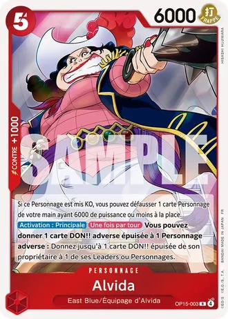 Alvida (OP15-003) — Aventure sur l'Île de Dieu (OP15-EB04)