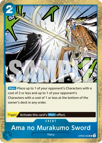 Ama no Murakumo Sword (OP06-056) (Pirate Foil) — One Piece Card The Best Vol.2(PRB02)