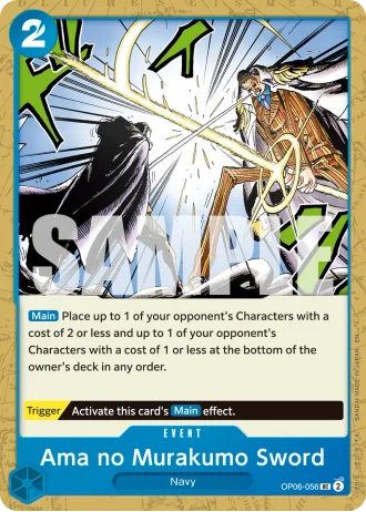 Ama no Murakumo Sword (OP06-056) (Reprint) — One Piece Card The Best Vol.2(PRB02)