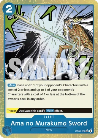 Ama no Murakumo Sword (OP06-056) (Textured Foil) — One Piece The Best (PRB01)