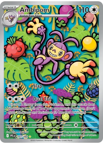 Ambipom #107/94 — Phantasmal Flames