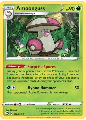 Amoonguss #012/195 — Silver Tempest
