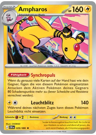 Ampharos #029/86 — Wachsendes Chaos