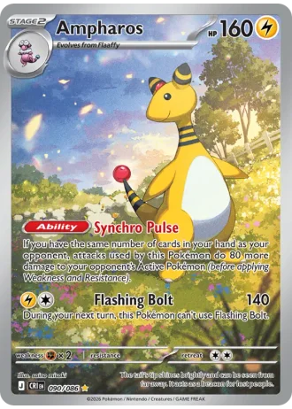 Ampharos #090/86 — Chaos Rising
