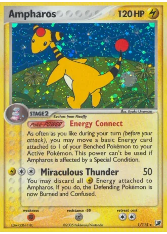 Ampharos #1/115 — EX Forze Segrete