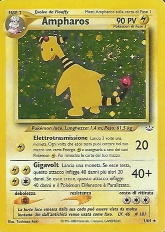 Ampharos #1 — Neo Revelation