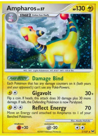 Ampharos #1/127 — Platino
