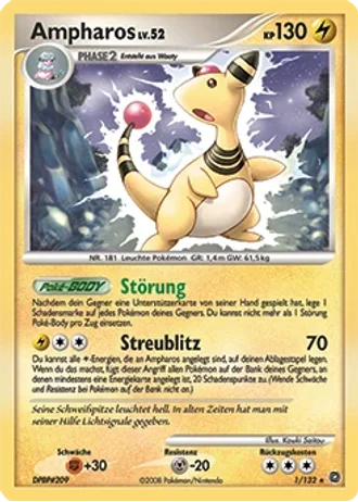 Ampharos #1/132 — Rätselhafte Wunder