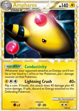 Ampharos #105/123 — HeartGold SoulSilver