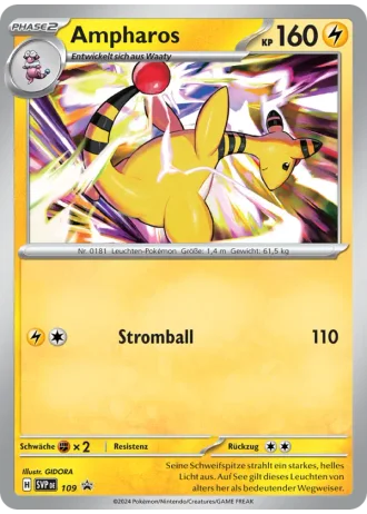 Ampharos #109 — Karmesin & Purpur Promos