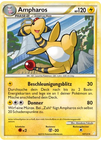 Ampharos #14 — HeartGold SoulSilver