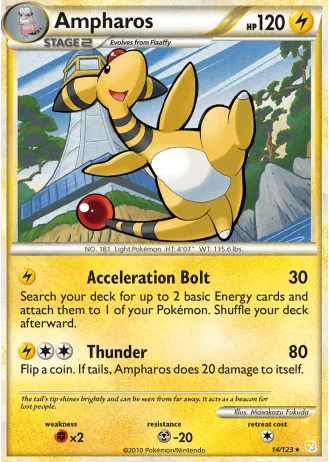 Ampharos #14/123 — HeartGold SoulSilver