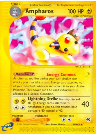 Ampharos #34/165 — Expedition Set Base