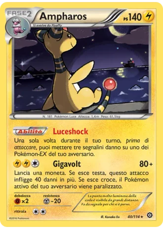 Ampharos #40/114 — Vapori Accesi