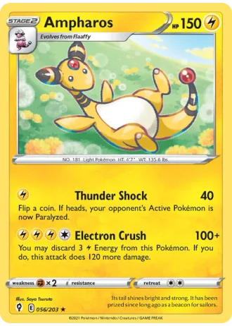 Ampharos #56/203 — Evolving Skies