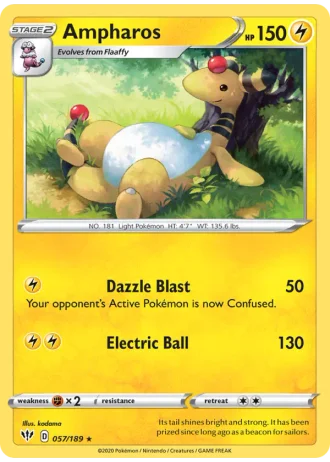 Ampharos #57/189 — Darkness Ablaze