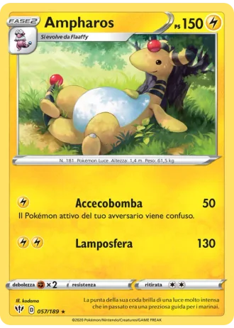 Ampharos #57 — Fiamme Oscure