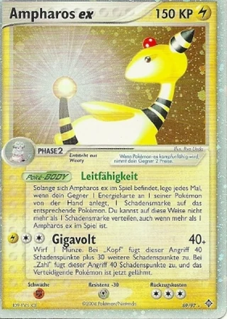 Ampharos ex #89 — EX Drache