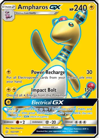 Ampharos GX #163 — Team Up