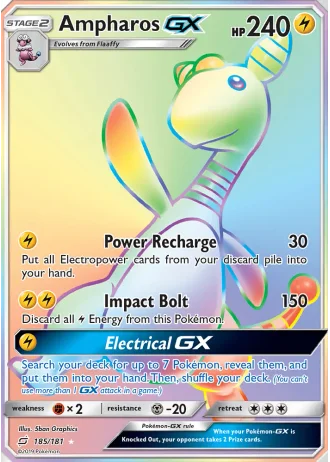 Ampharos GX #185/181 — Team Up