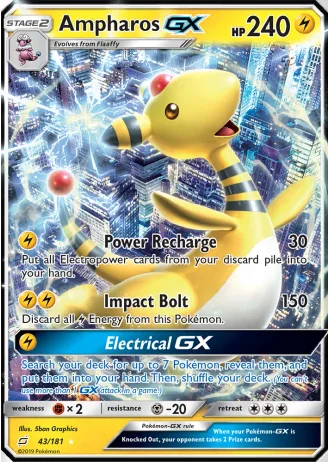 Ampharos GX #43/181 — Team Up