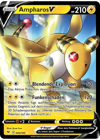 Ampharos V #49/185 — Farbenschock