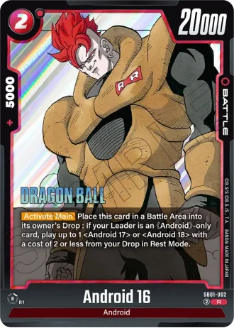 Android 16  SB01-002 — Manga Booster 01 (SB01)