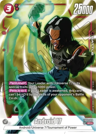 Android 17 (Alternative Art) FB02-015 — Blazing Aura (FB02)