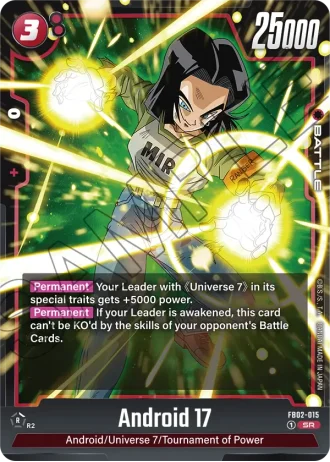 Android 17 FB02-015 — Blazing Aura (FB02)