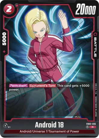 Android 18 FB02-016 — Blazing Aura (FB02)