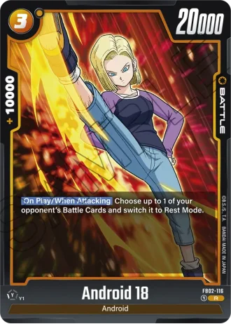 Android 18 FB02-116 — Blazing Aura (FB02)