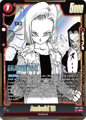 Android 18 SB01-004 — Manga Booster 01 (SB01)